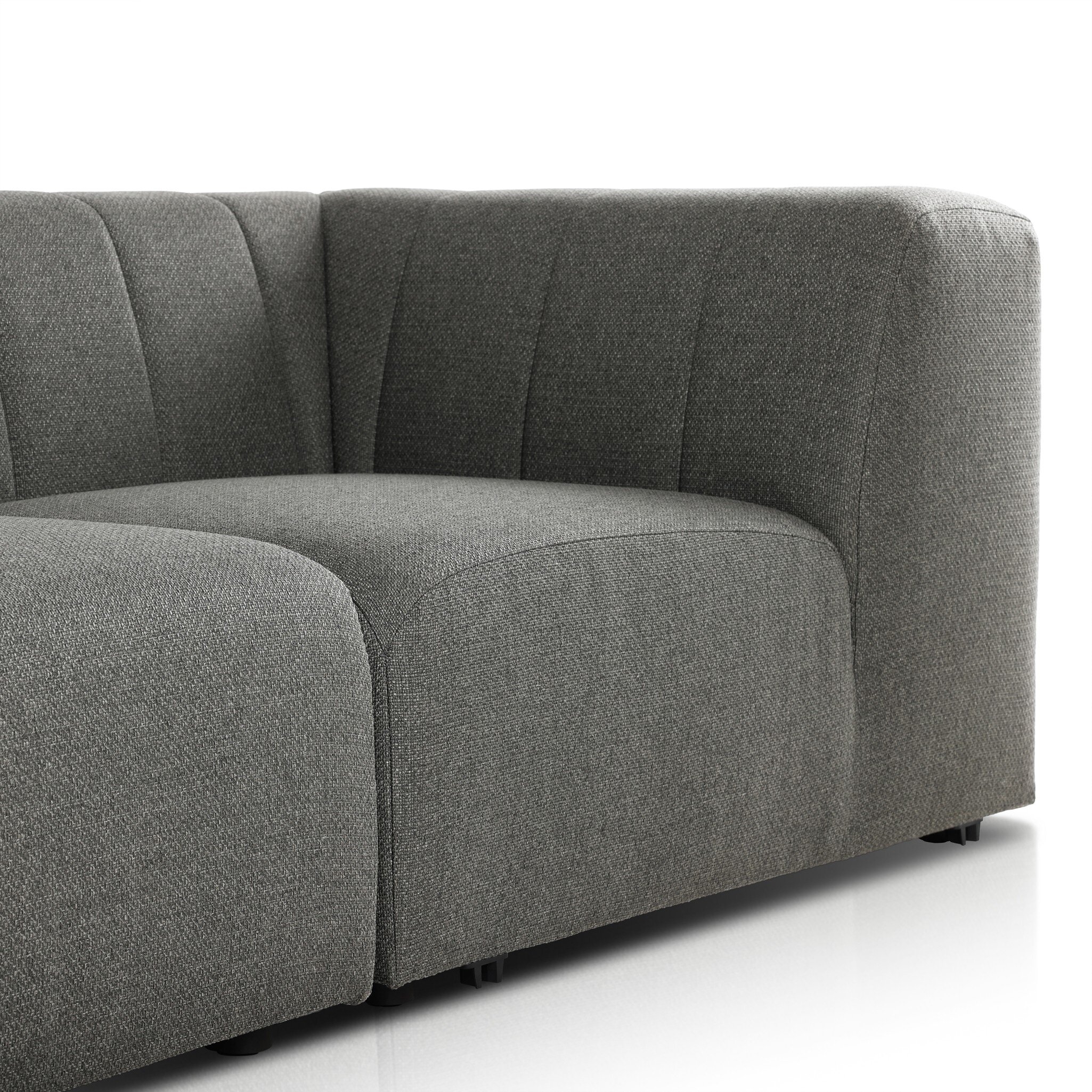 Gwen Outdoor 4-Piece Sectional - Hayes Charcoal - Image 11