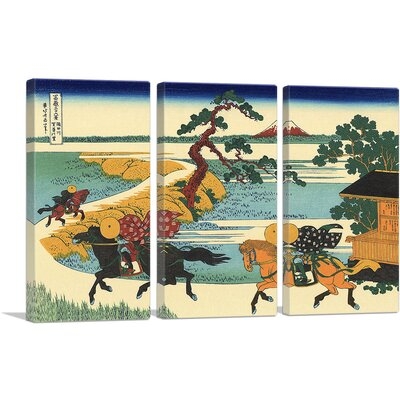 ARTCANVAS The Fields Of Sekiya By The Sumida River 1823 Canvas Art Print By Katsushika Hokusai - Image 0