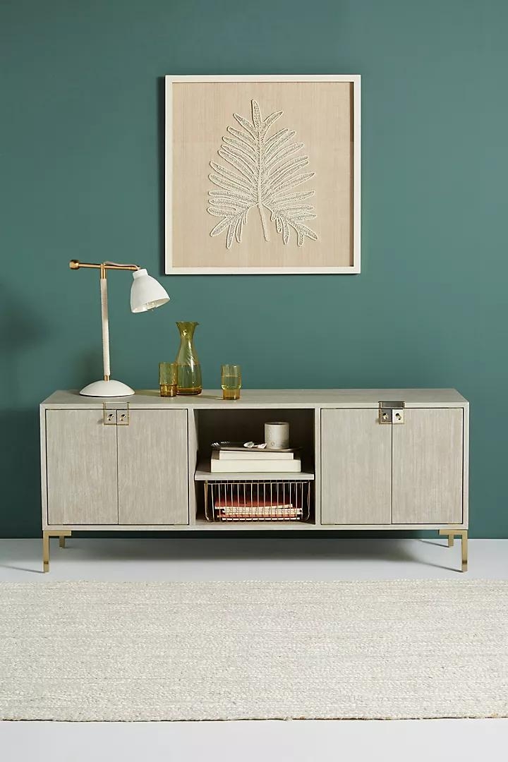 Ingram Media Console By Anthropologie in Grey - Image 3