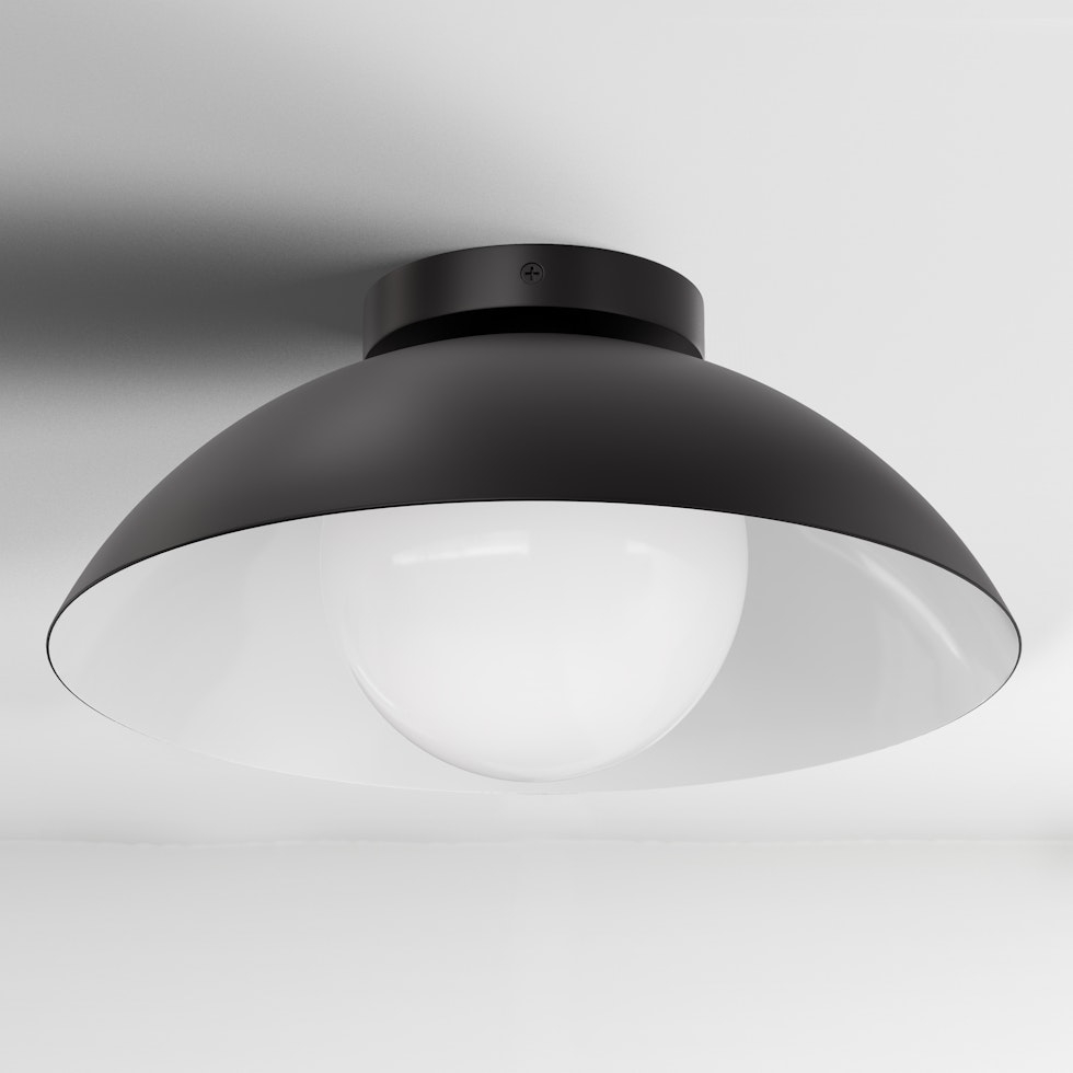 Gemma Flushmount Ceiling Light - Black - Image 0