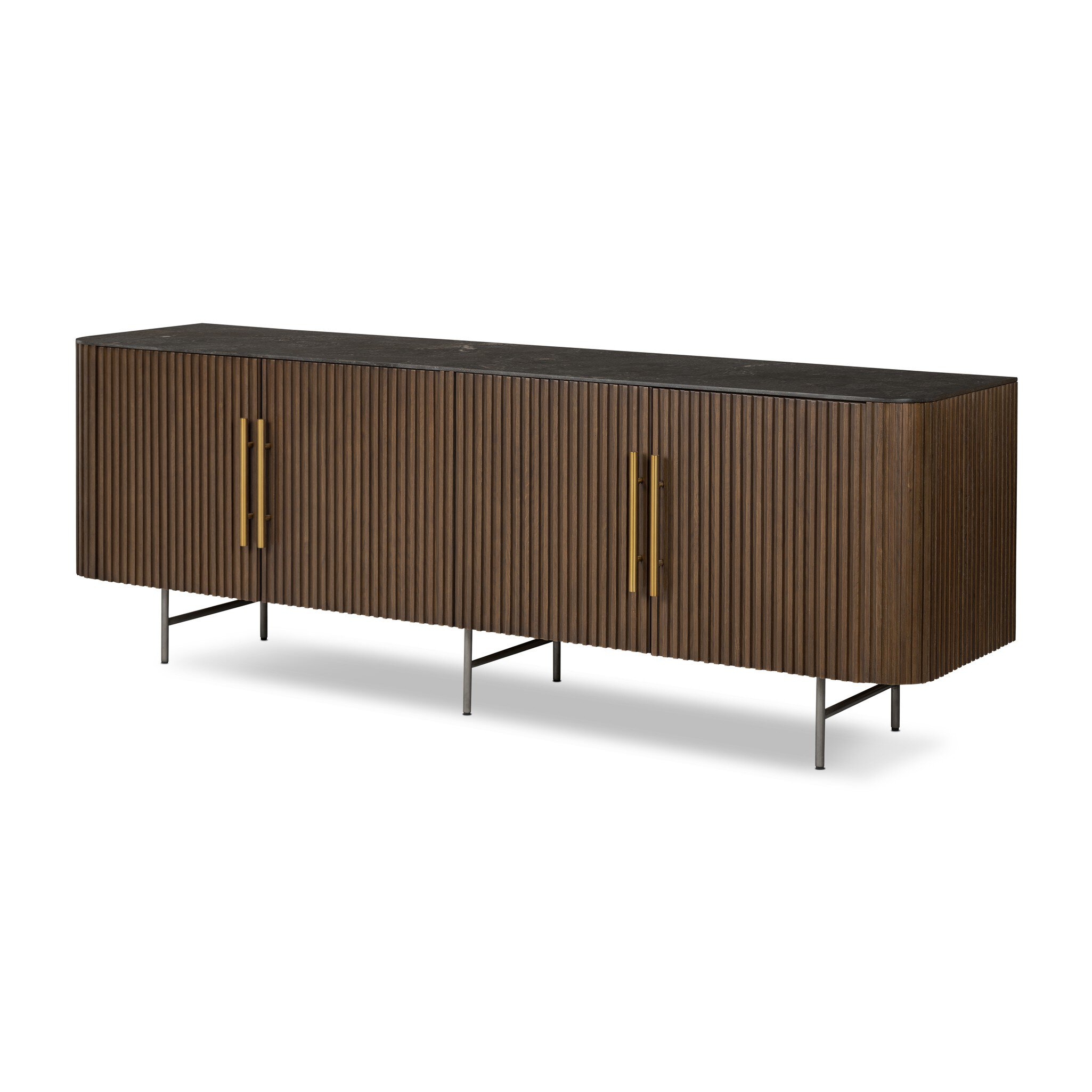 Fletcher Media Console - Terra Brown Oak - Image 1
