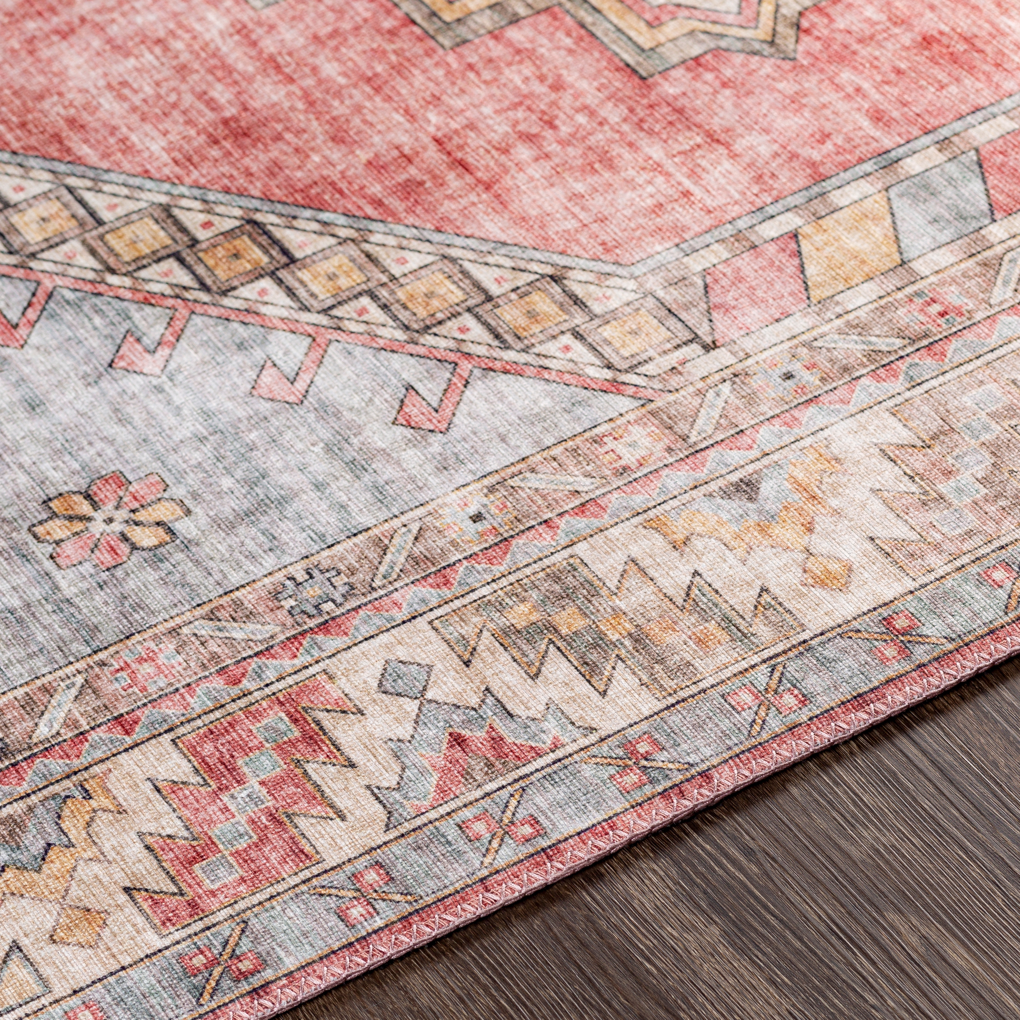 Iris Beige Indoor 8'10" x 12' Machine Woven Rug - Image 3