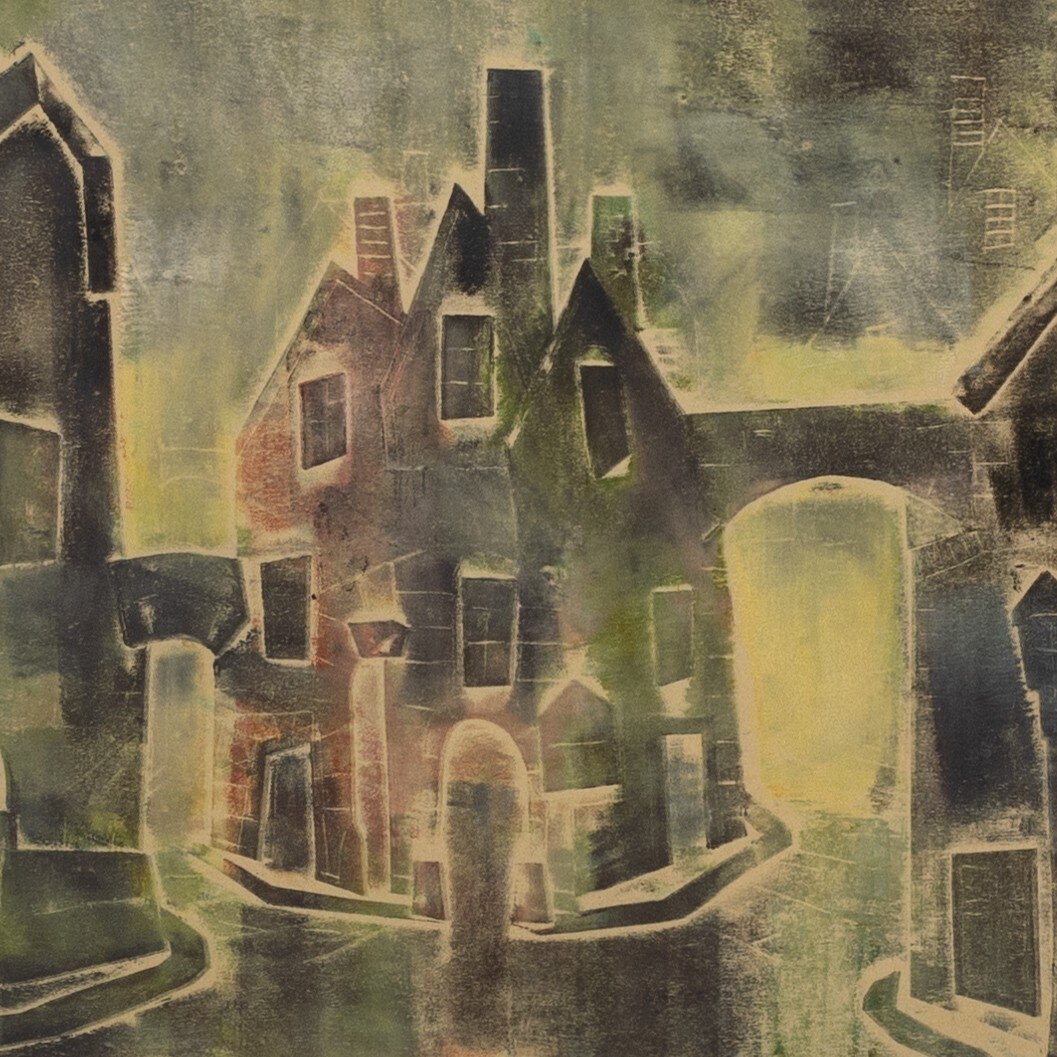 Medieval Town by Pepi Sprohge - Rustic 1.5 Walnut - Image 4