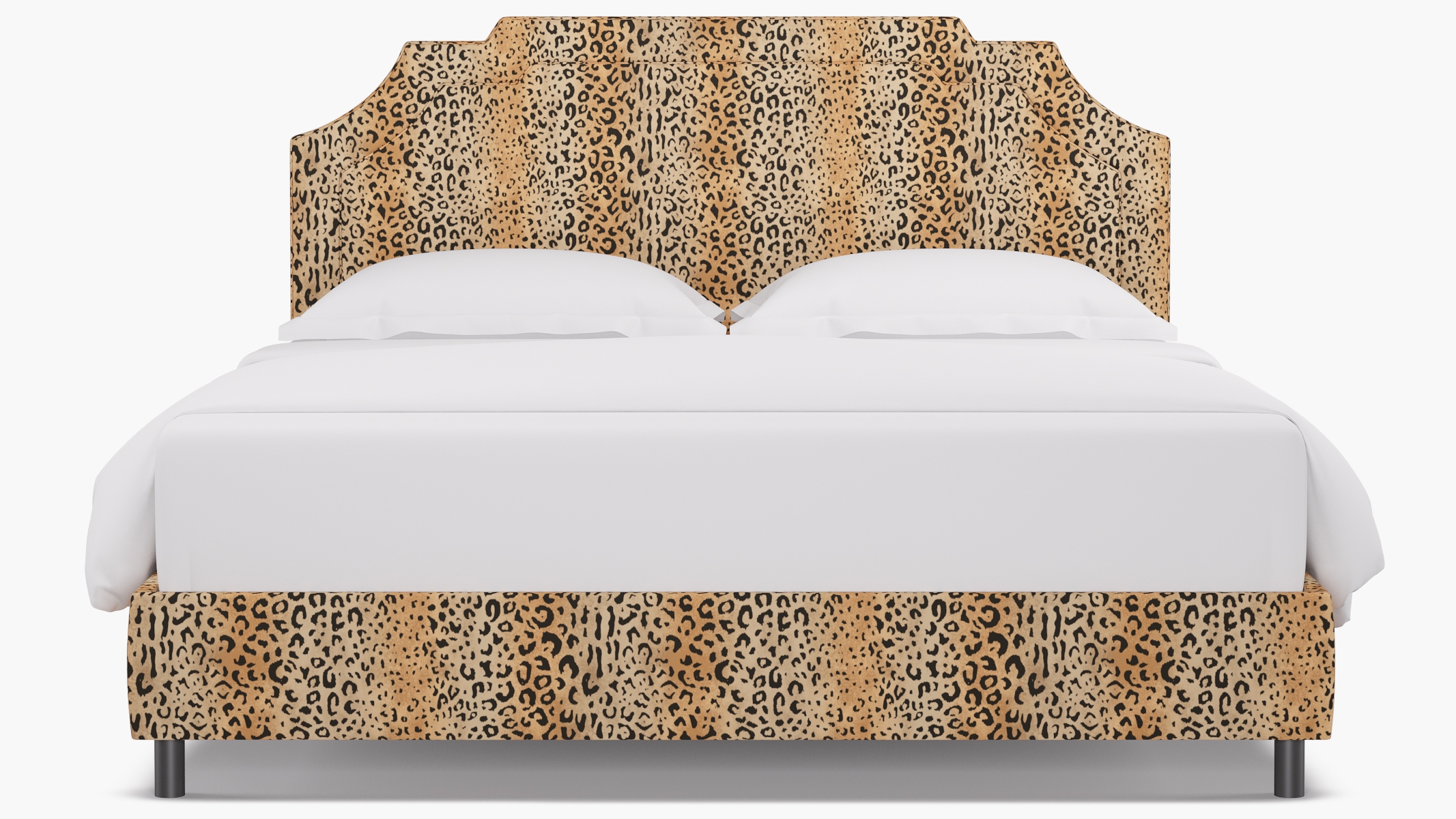 Art Deco Bed, Leopard, King - Image 1