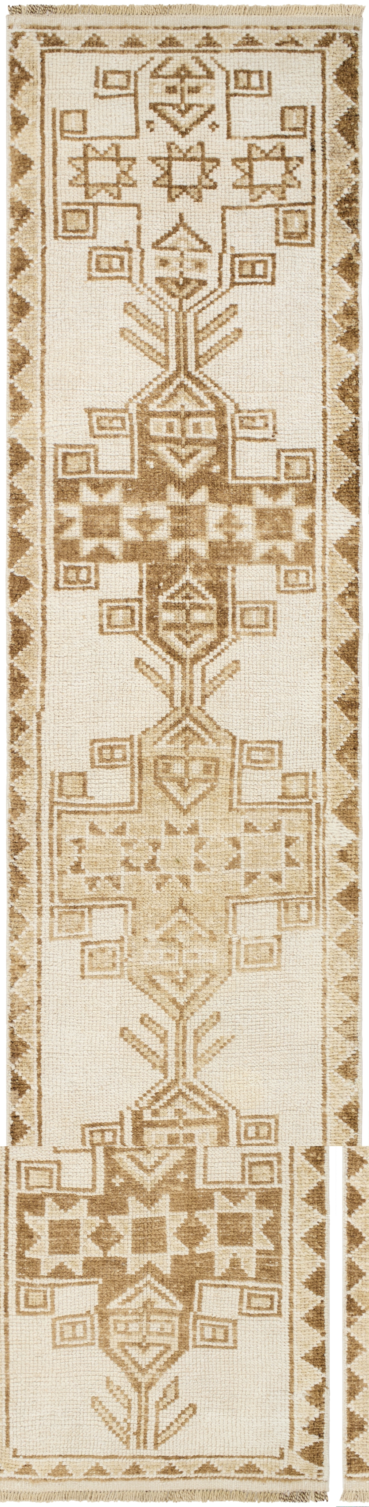 Antique One of a Kind  Indoor 2'8" x 11'5" Handmade Rug - Image 0