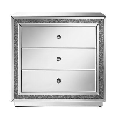 Andraia Pedestal 3 - Drawer End Table - Image 0