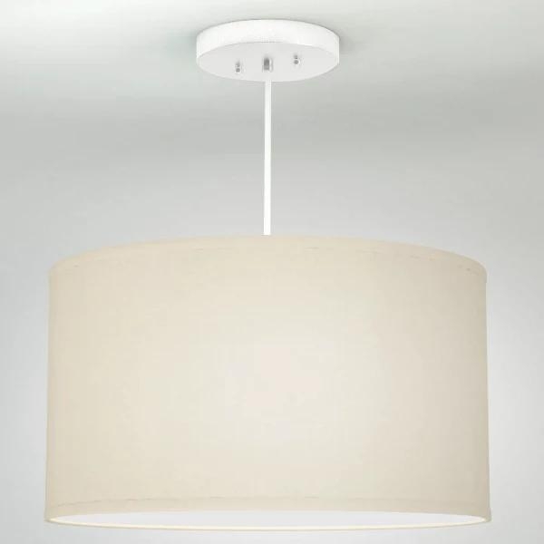 Bryce Linen Drum Pendant - Image 0