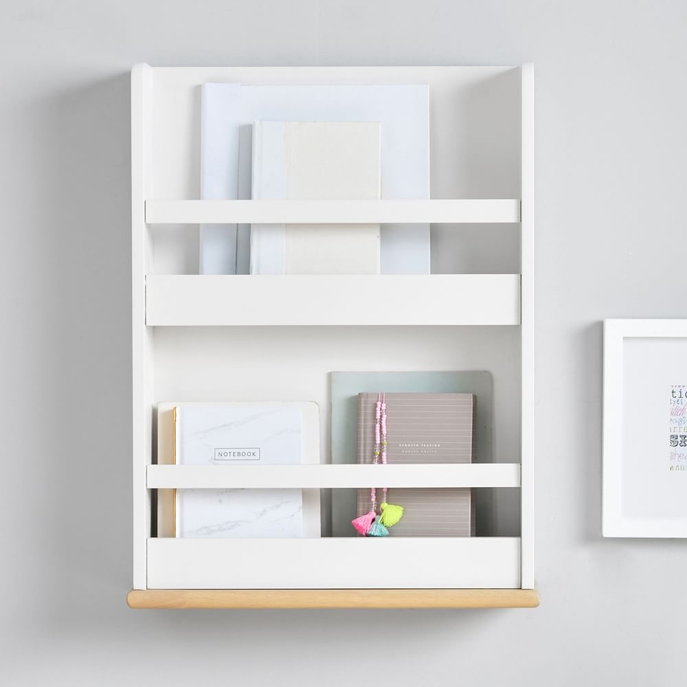 Sydney Slim Bookrack, White, WE Kids - Image 0