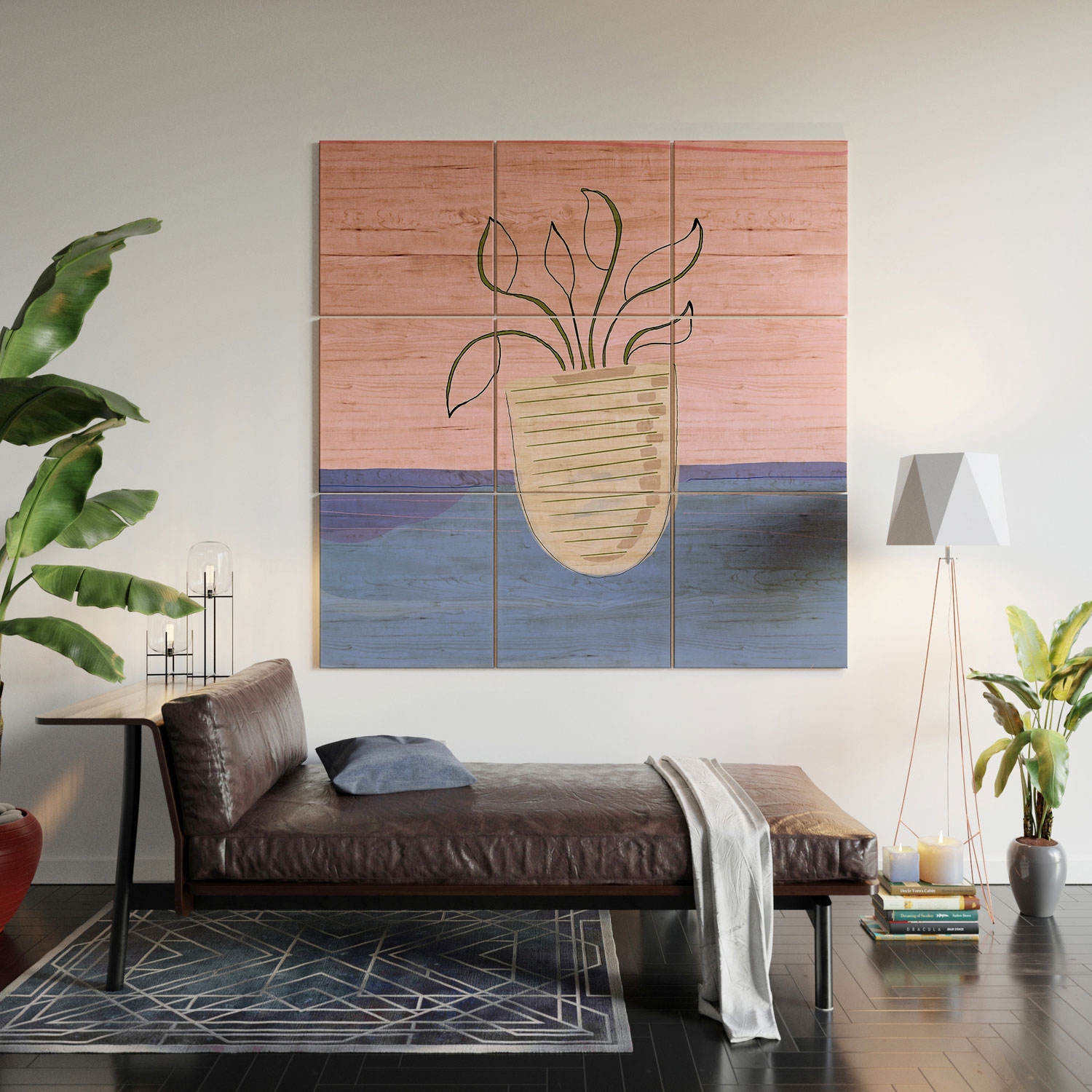 Sprout by Laura Fedorowicz - Wood Wall Mural3' X 3' (Nine 12" Wood Squares) - Image 4