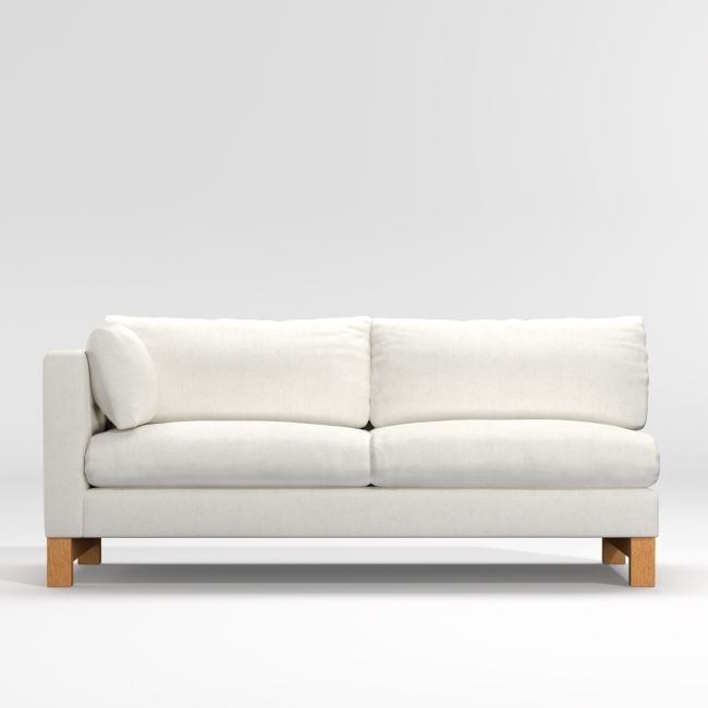 Pacific 2-Seat Left Arm Sofa with Wood Legs - Image 0