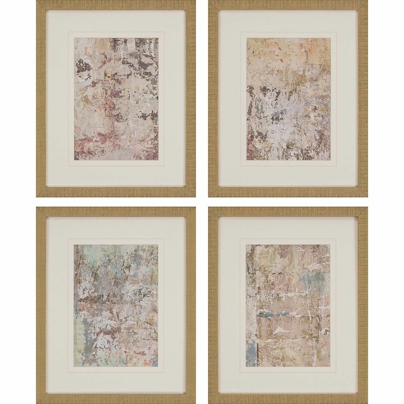 Paragon 'Vestige II' 4 Piece Picture Frame Print Set - Image 0