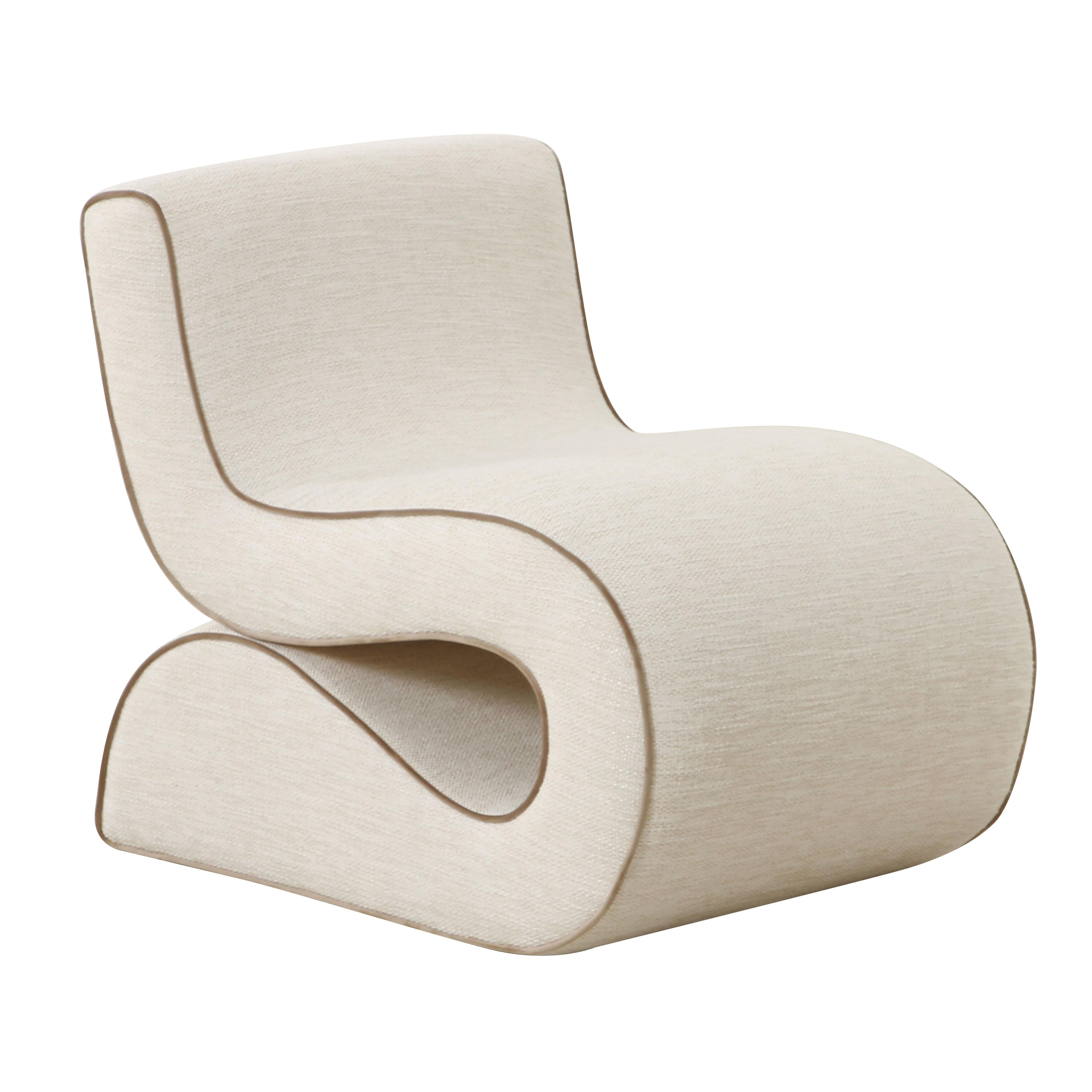 Senna Cream Basketweave Accent Chair - Image 0