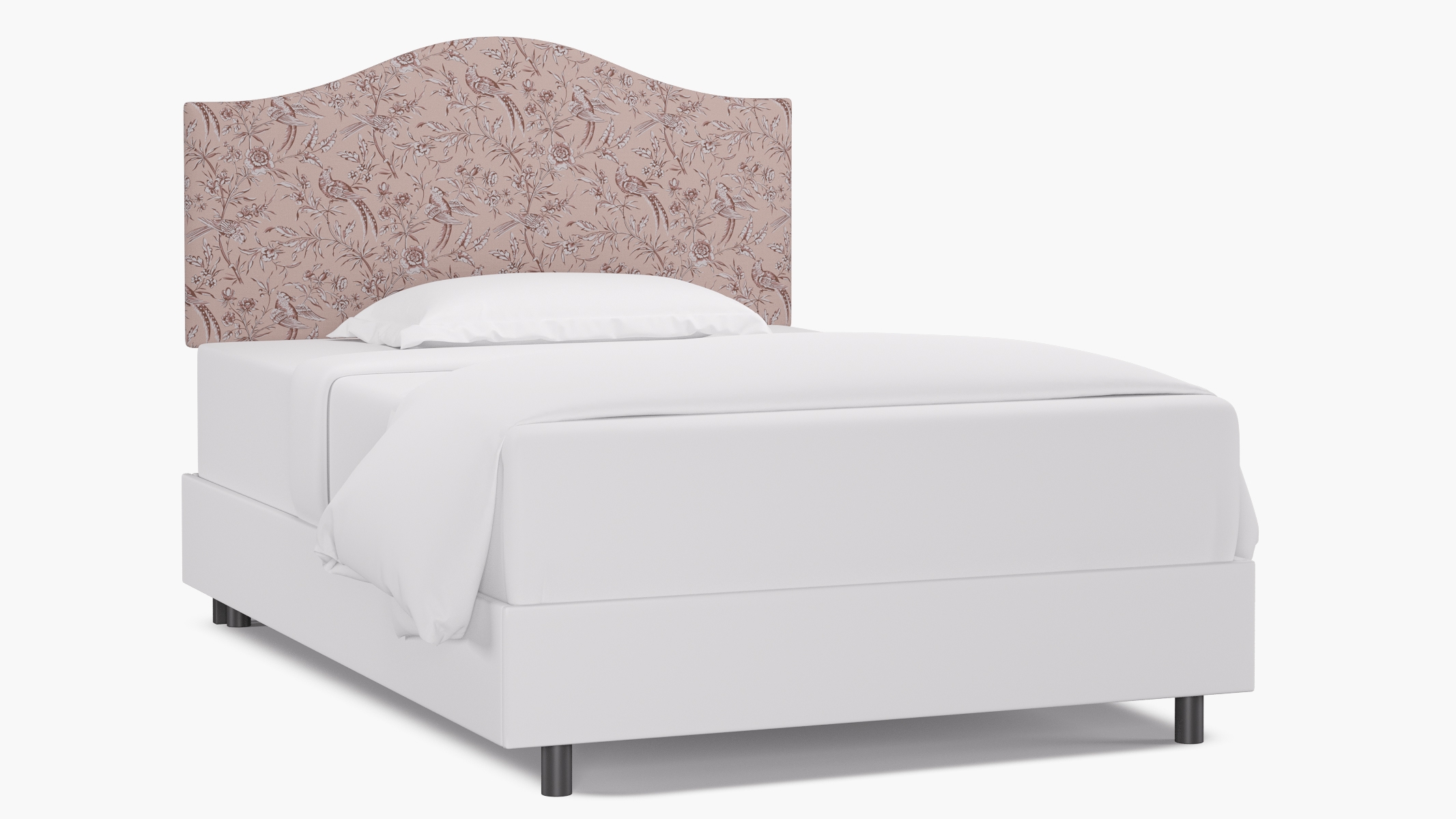 Camelback Headboard, Blush Aviary, Full - Image 0