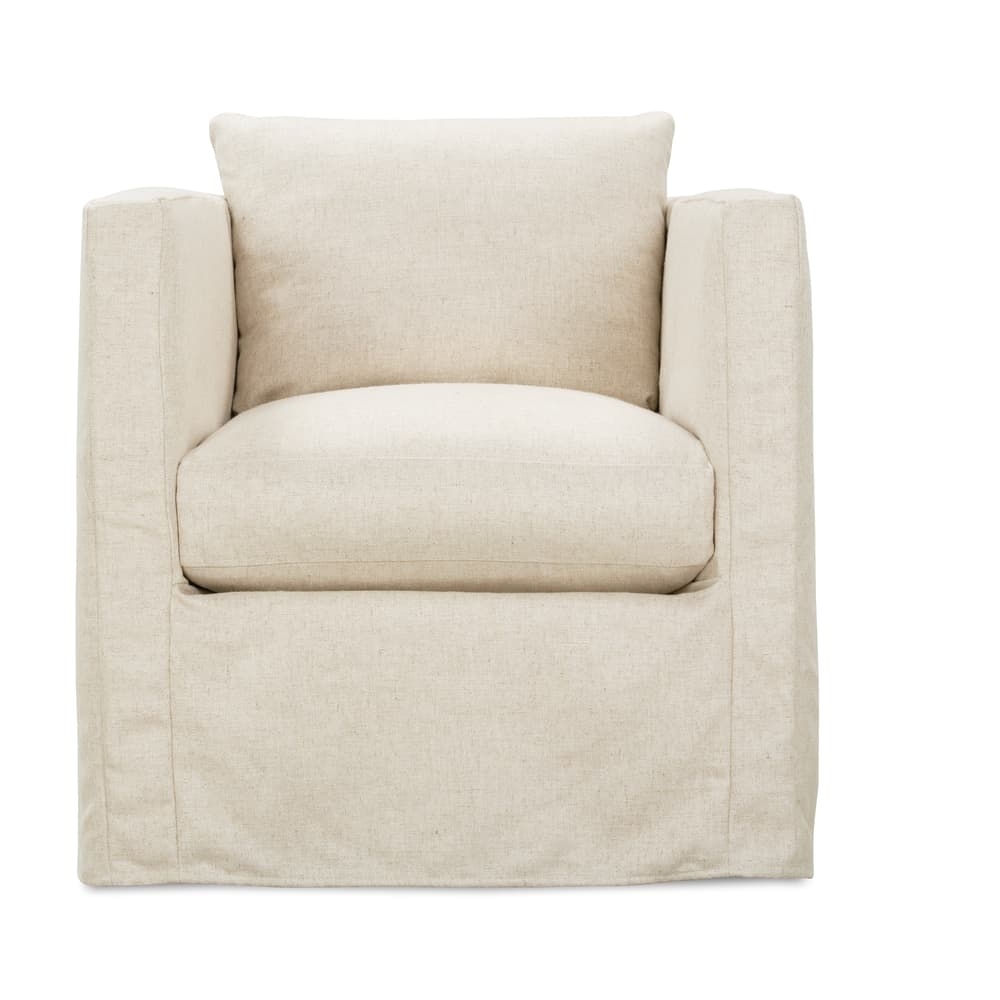 Rothko Slipcover Swivel Chair - Image 0