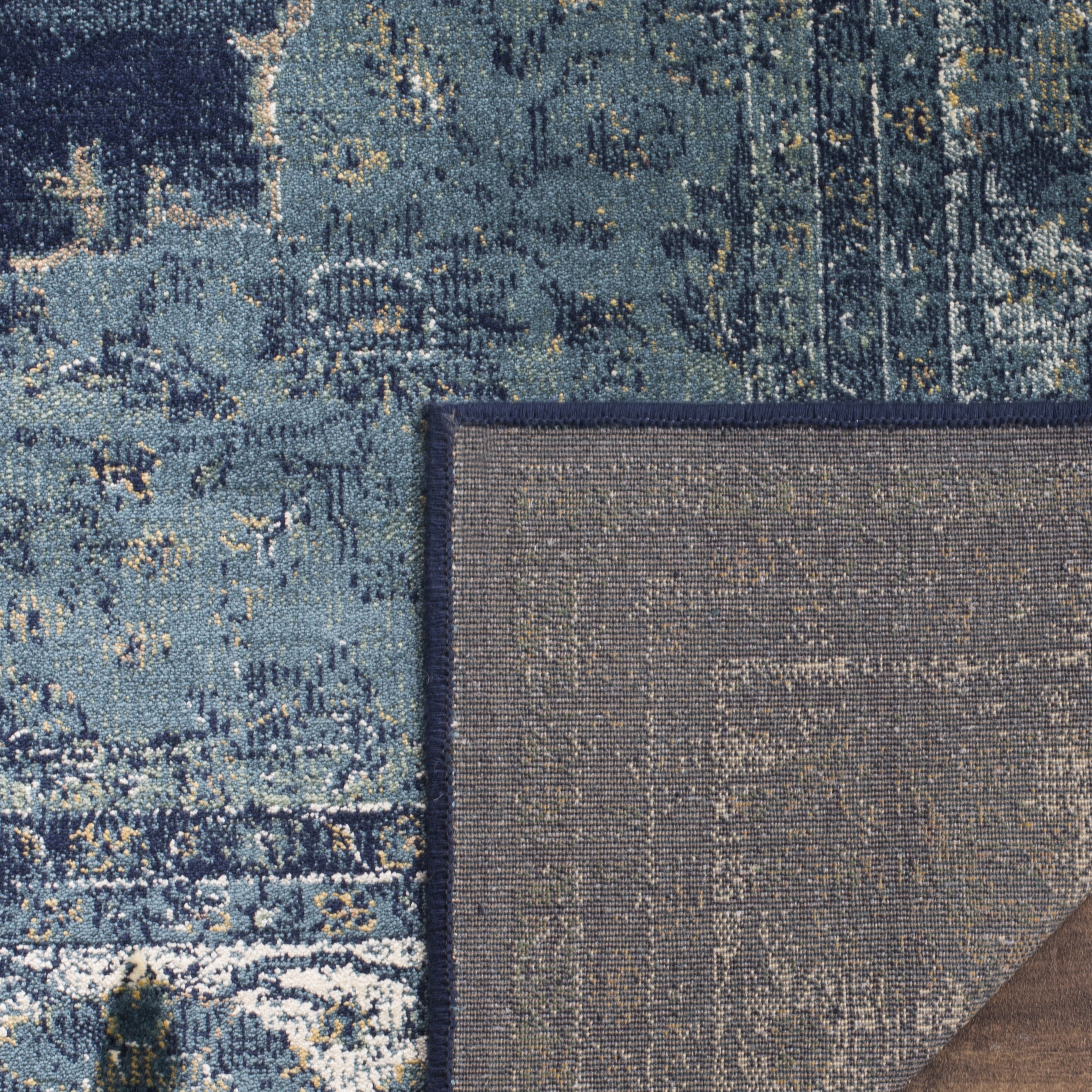 Arlo Home Woven Area Rug, VTG122-2330, Navy,  2' X 3' - Image 2