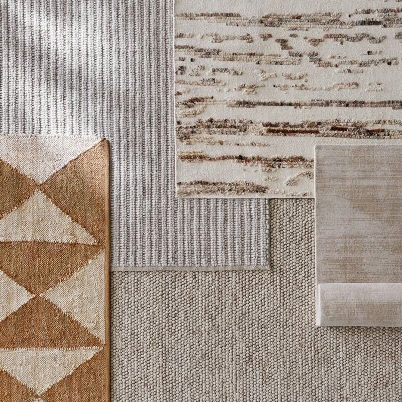 Orly Wool Blend Textured Ivory Area Rug 6'x9' - Image 4