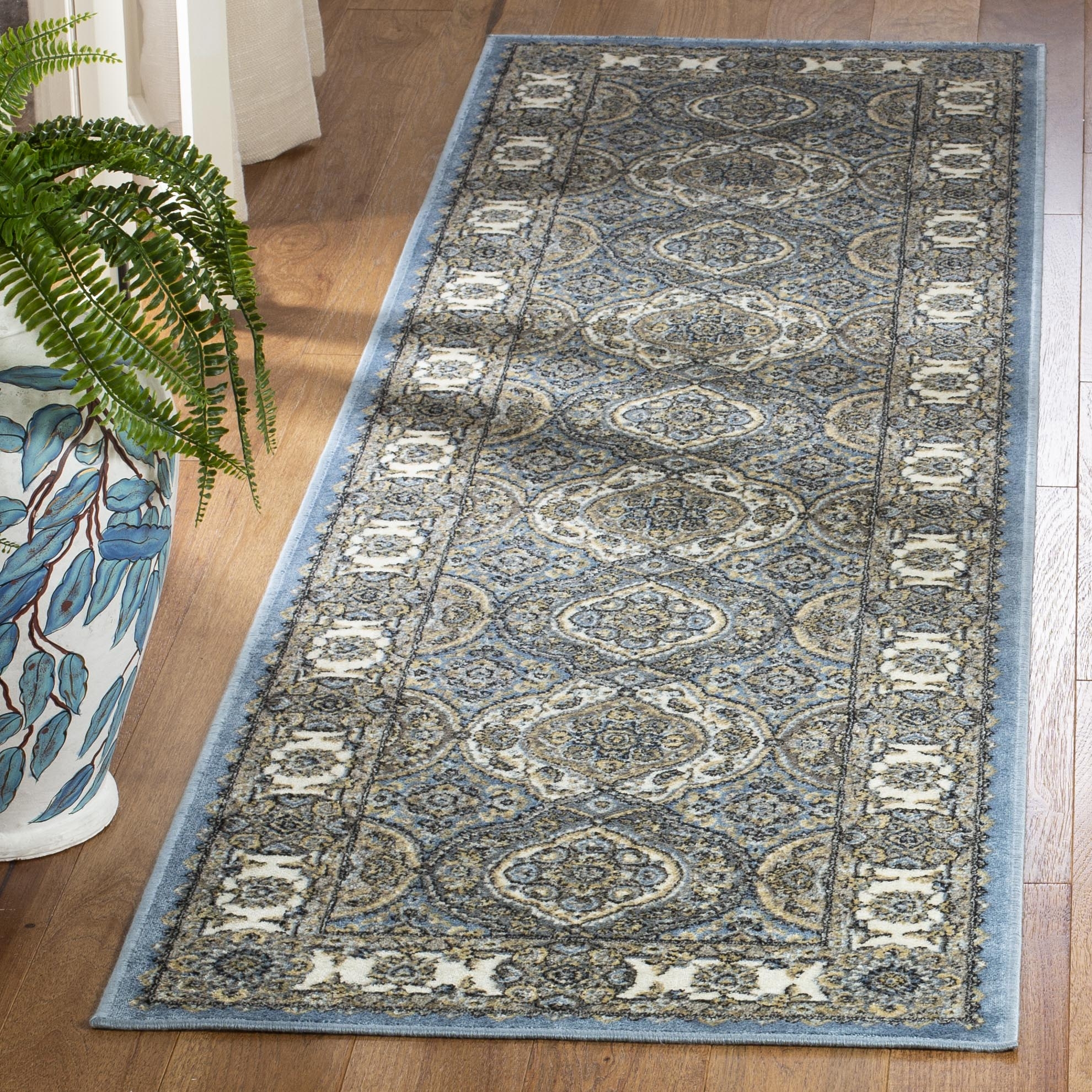 Arlo Home Woven Area Rug, ATL675L, Blue/Ivory,  2' 2" X 3' 7" - Image 1