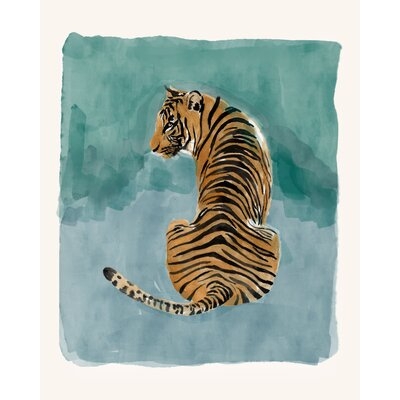 Watercolor Tiger - Wrapped Canvas Painting Print - Image 0