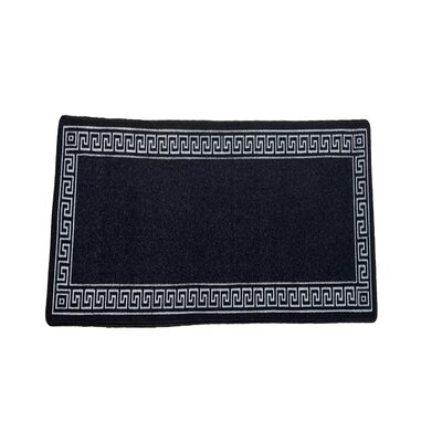 Mercer41 Alishka Collection Modern Door Mat 20" By 59" Inches (Black) - Image 0