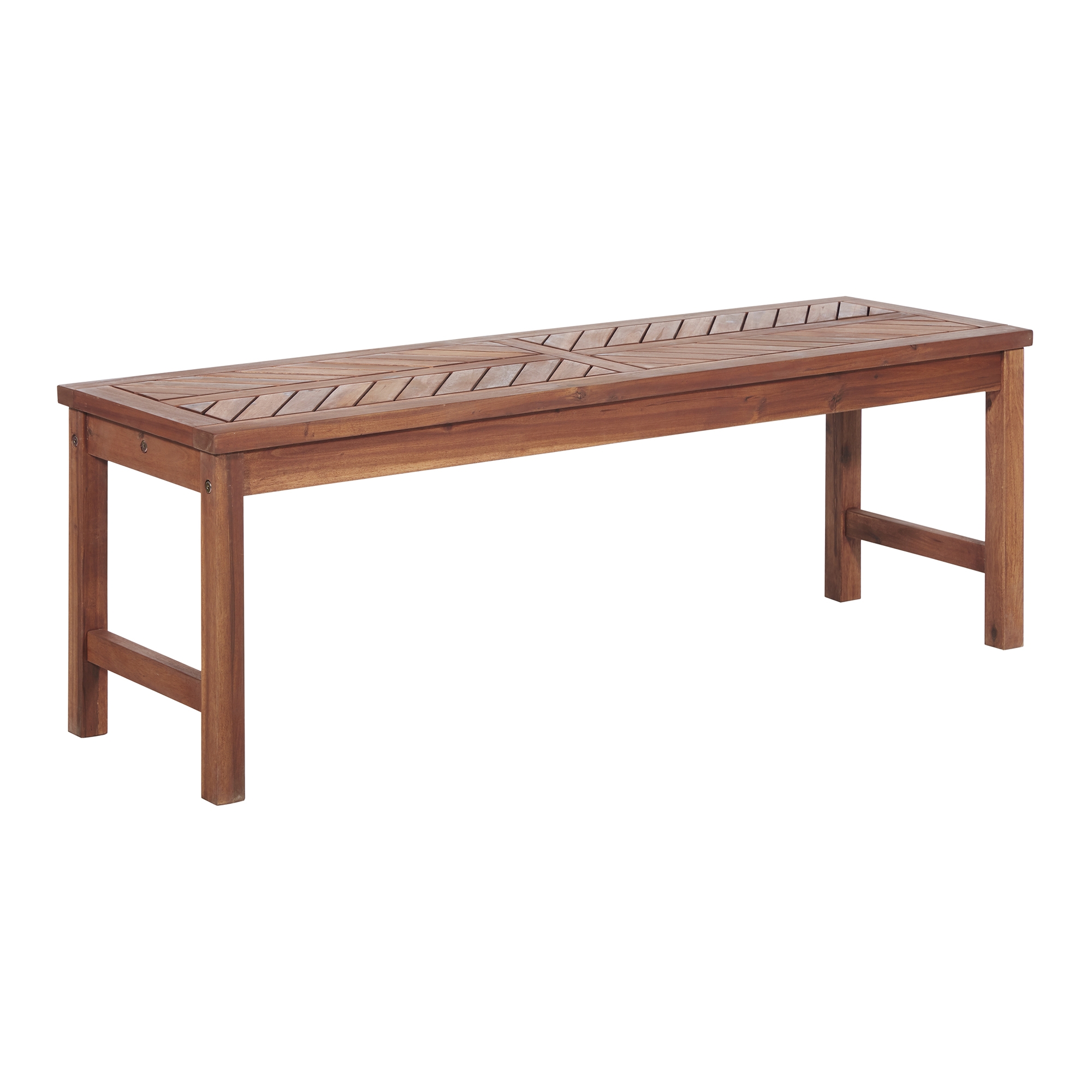 Vincent 53" Modern Patio Dining Bench - Brown - Image 0