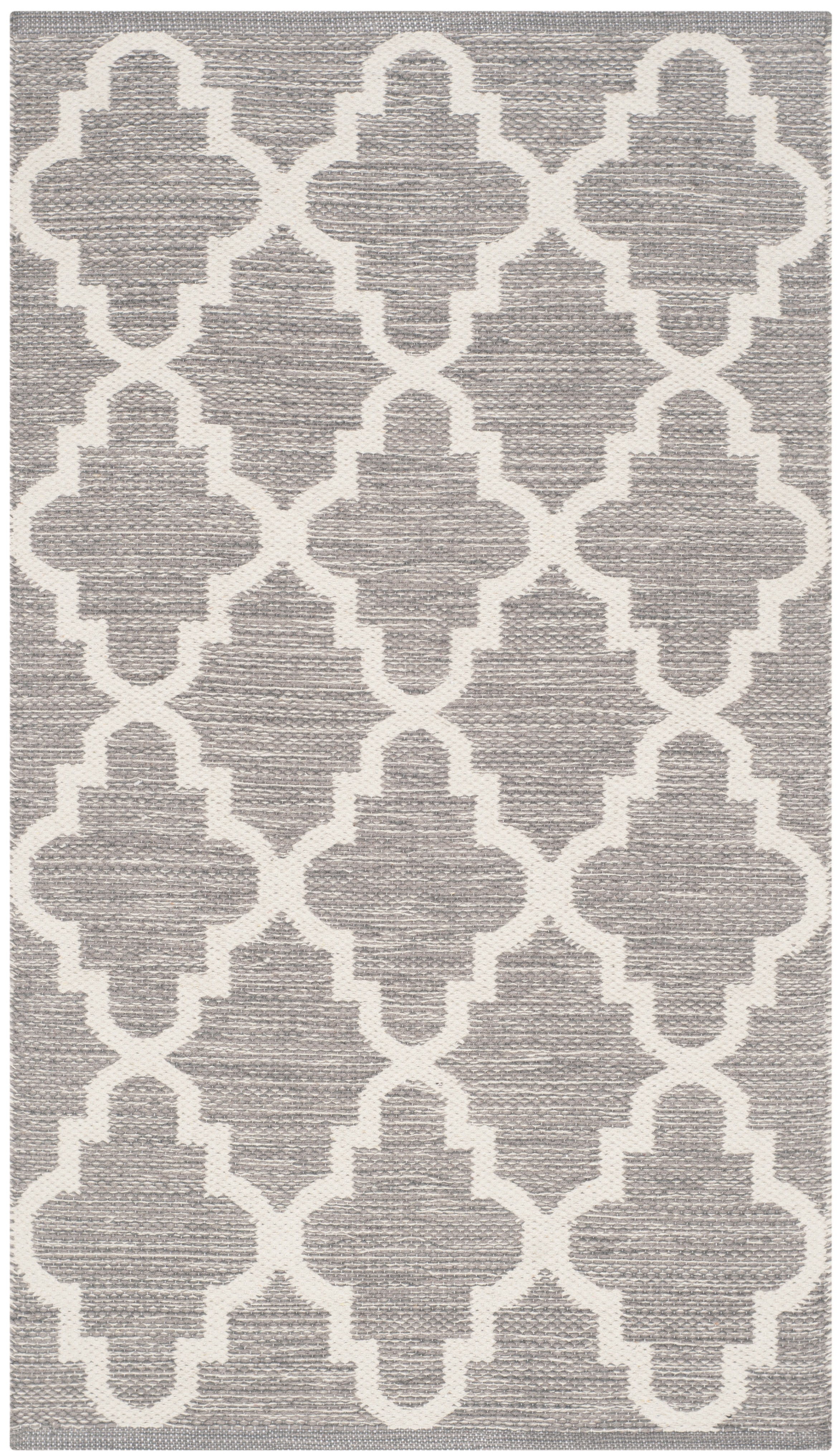 Arlo Home Hand Woven Area Rug, MTK810A, Grey/Ivory,  2' 6" X 4' - Image 0