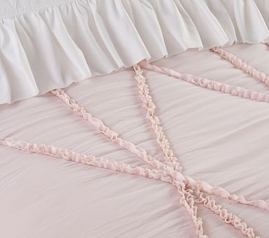 Casual Ruffle Quilt, Twin, Powdered Blush - Image 4