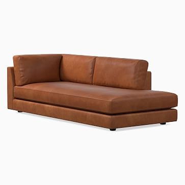 Haven Armless Single, Poly, Weston Leather, Molasses - Image 1