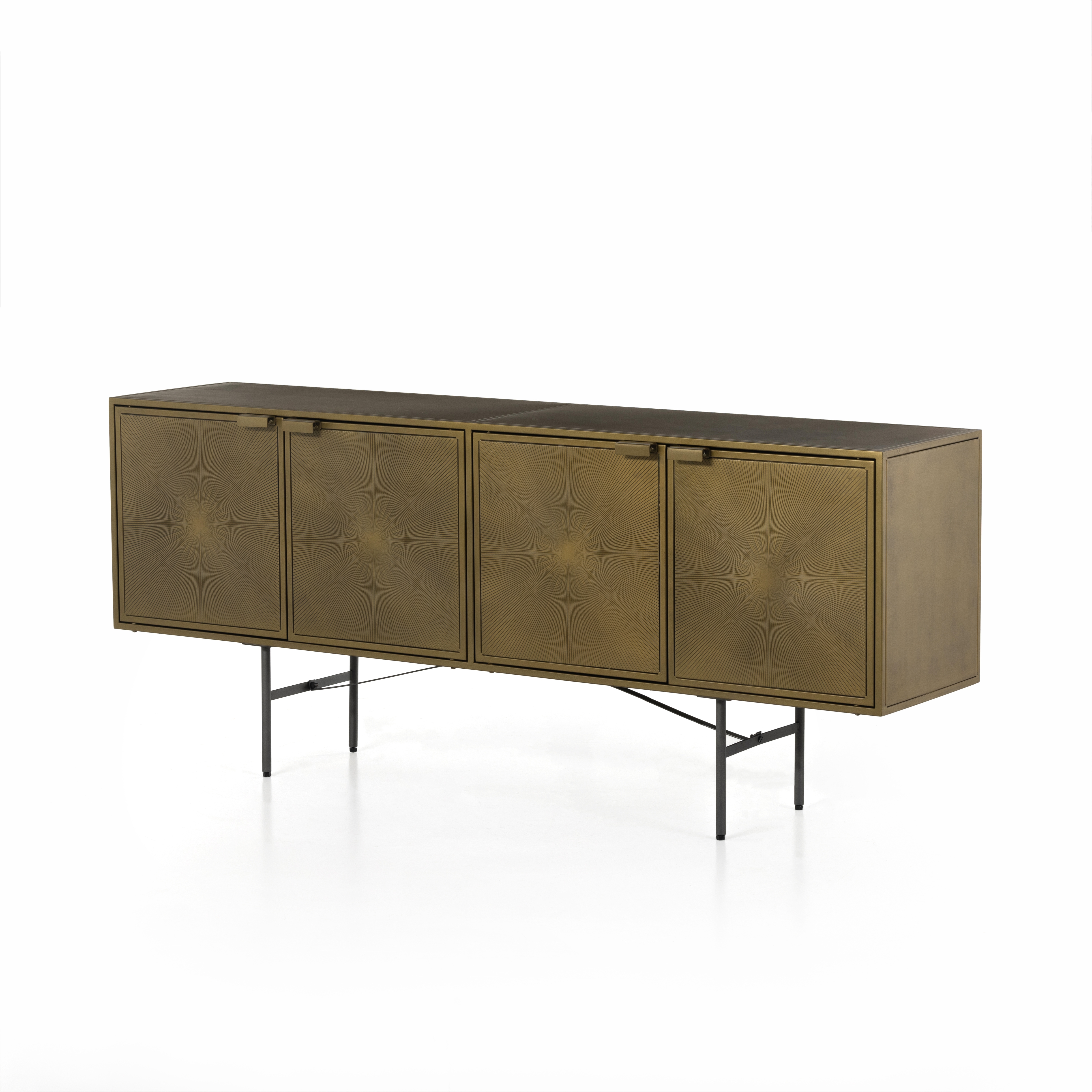 Sunburst Sideboard-Aged Brass - Image 0