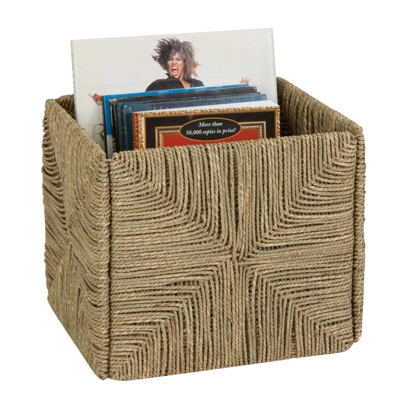 Folding Seagrass Storage Basket - Image 1