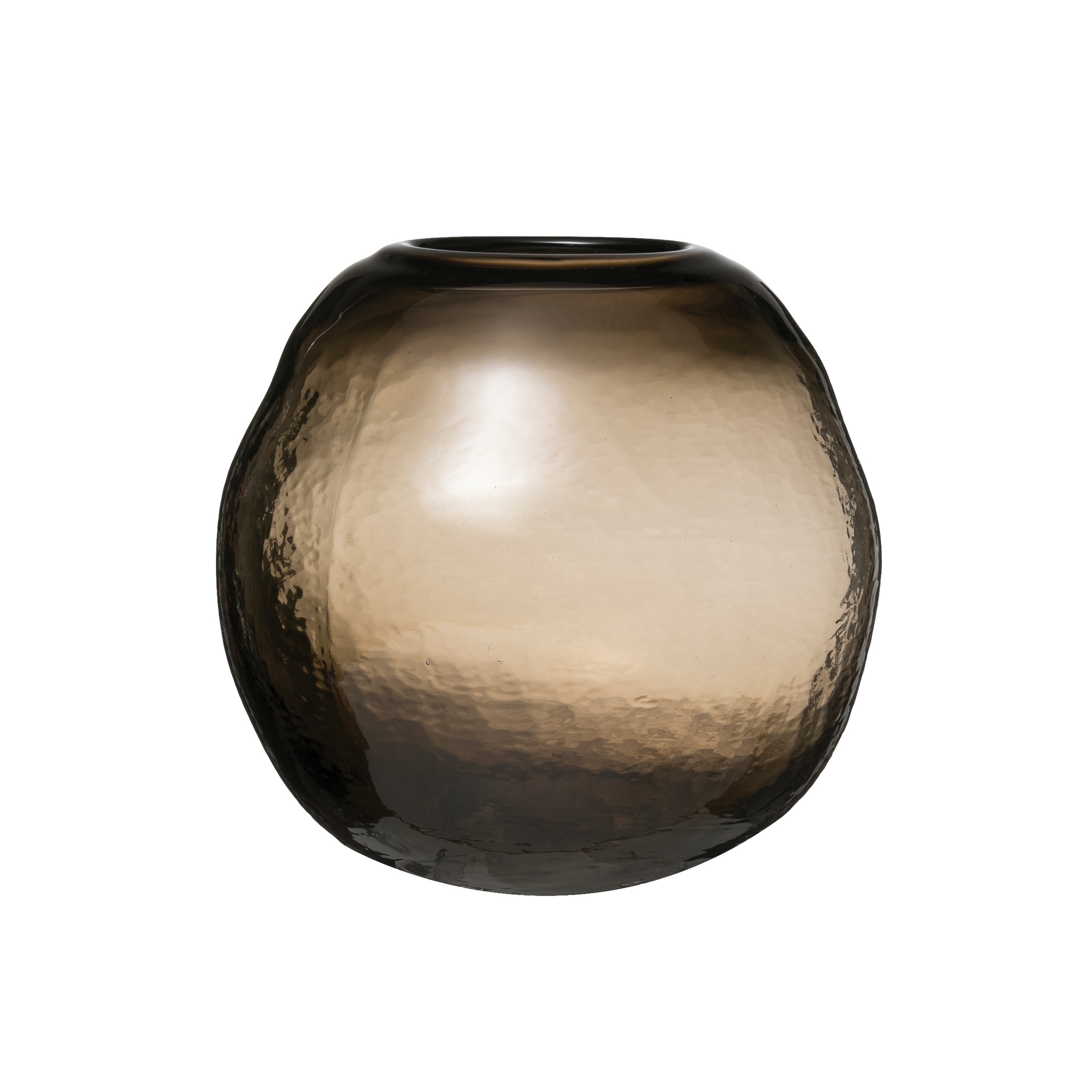 Transparent Ball-Shaped Glass Vase - Image 0