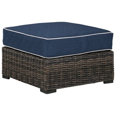 Degraw Outdoor Ottoman with Cushion - Image 0