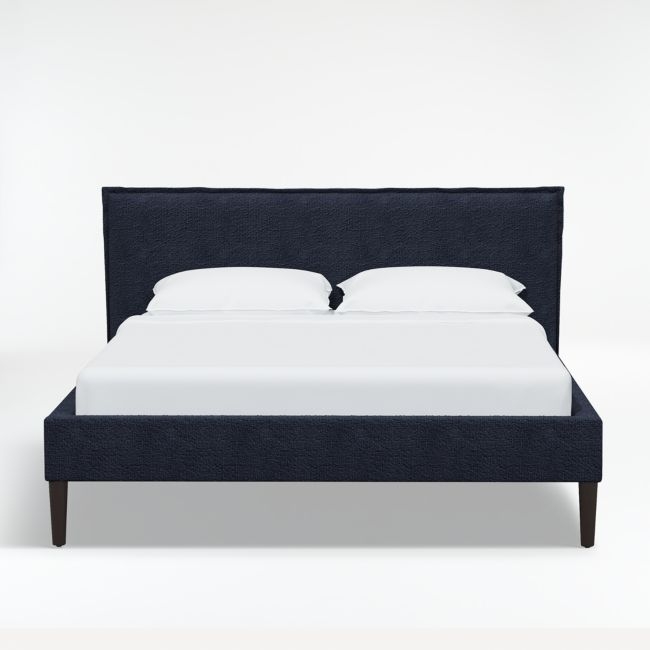 Lane Full Boucle Ink Low-Profile Bed - Image 0
