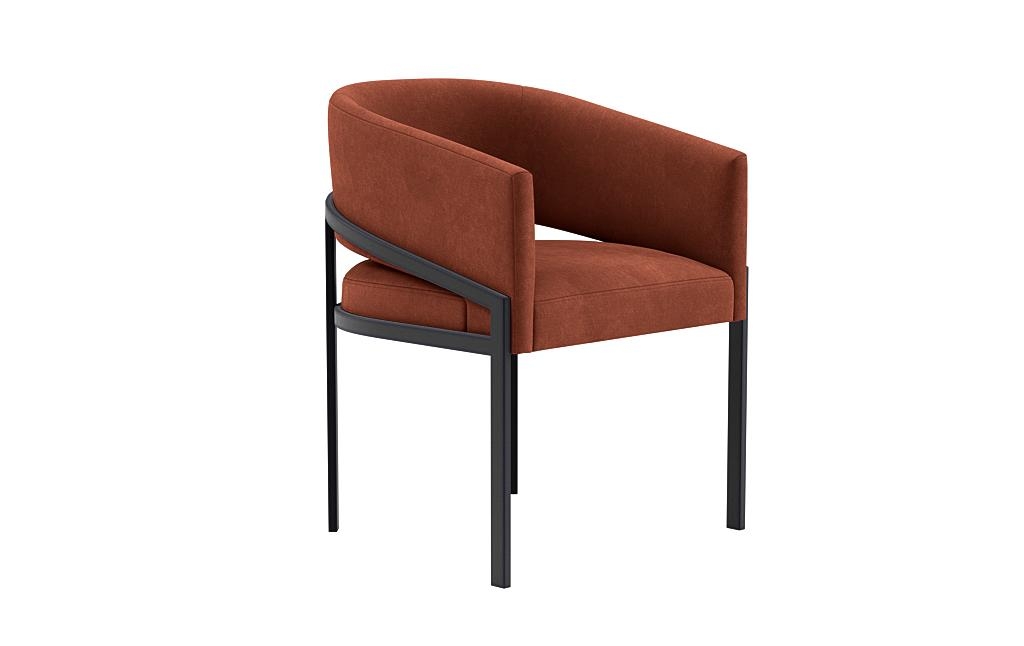 Mina Metal Framed Upholstered Chair - Image 1
