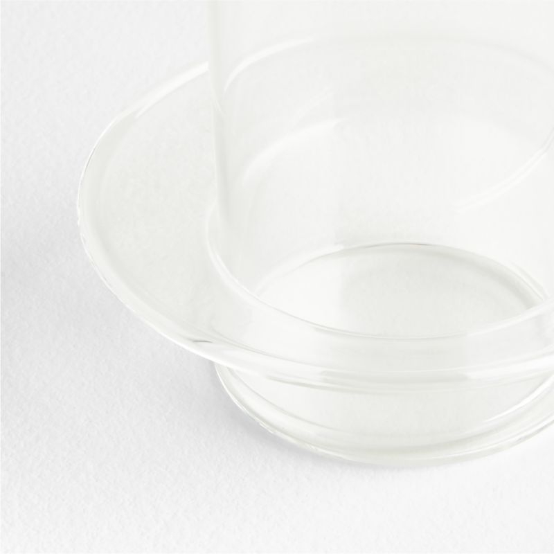 Gara Clear Glass Hurricane Candle Holders, Set of 3 - Image 1