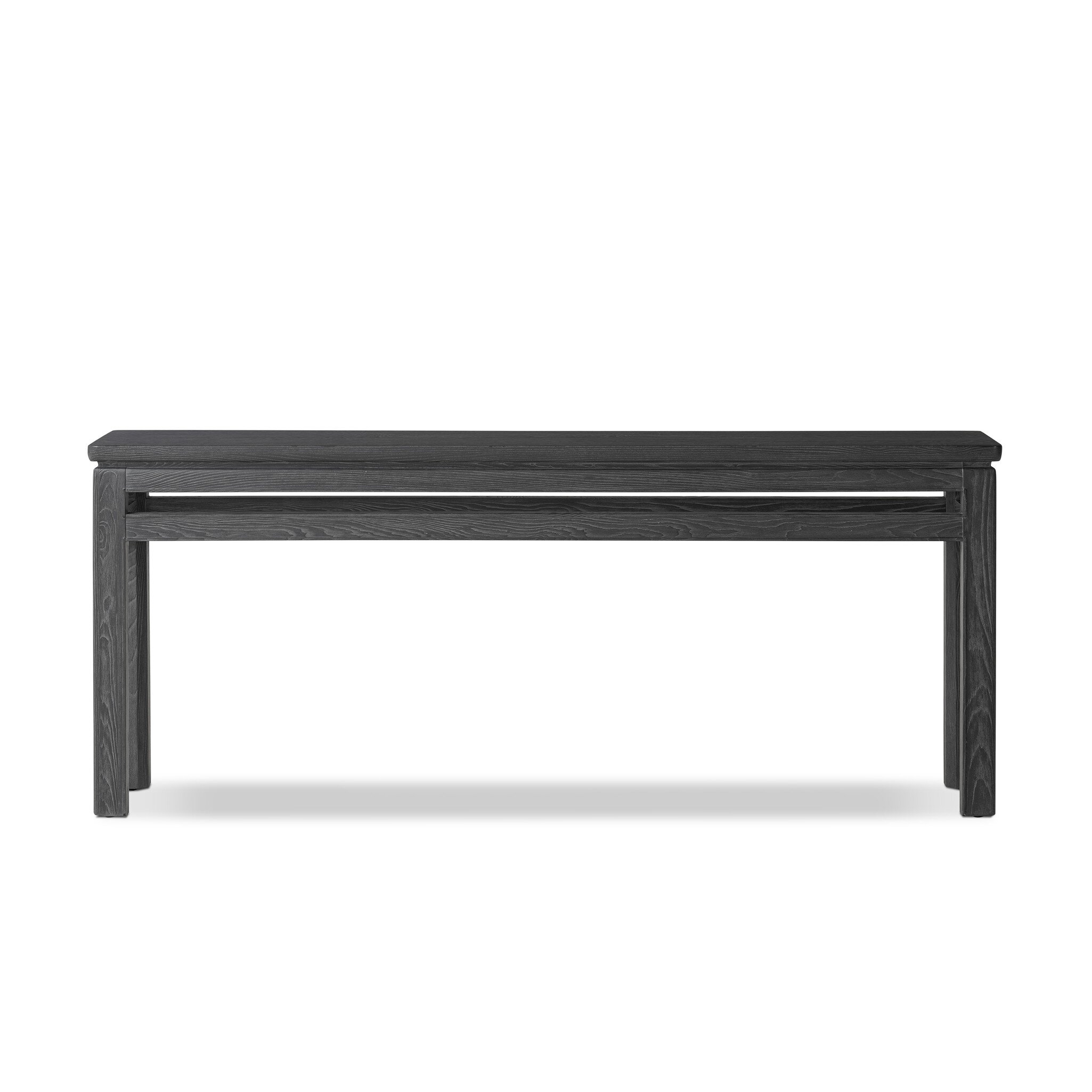 Oman Console Table - Rustic Black Veneer - Image 0