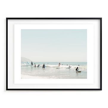 Surf School by Kamala Nahas, 24"x18", Full Bleed Framed Print, Black Wood Frame - Image 2