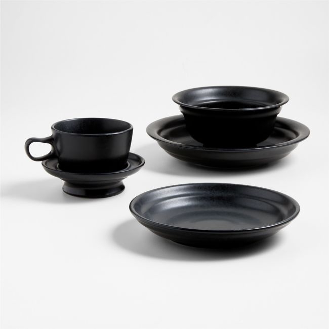 Jamesware Charcoal Stoneware 5-Piece Place Setting - Image 0