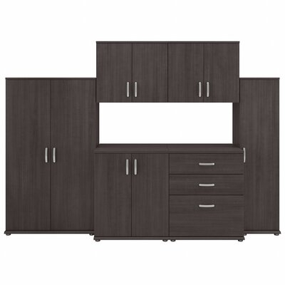 Bush Business Furniture Universal 108W 6 Piece Modular Storage Set With Floor And Wall Cabinets - Image 0