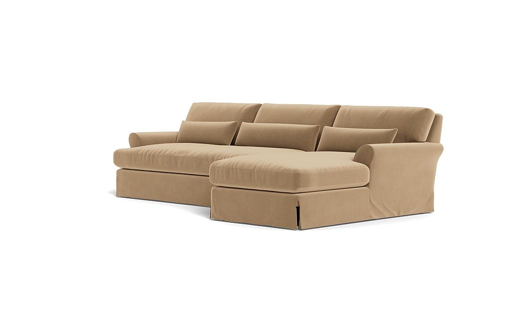 Maxwell Slipcovered Sectional Sofa with Right Chaise by Apartment Therapy - Image 2