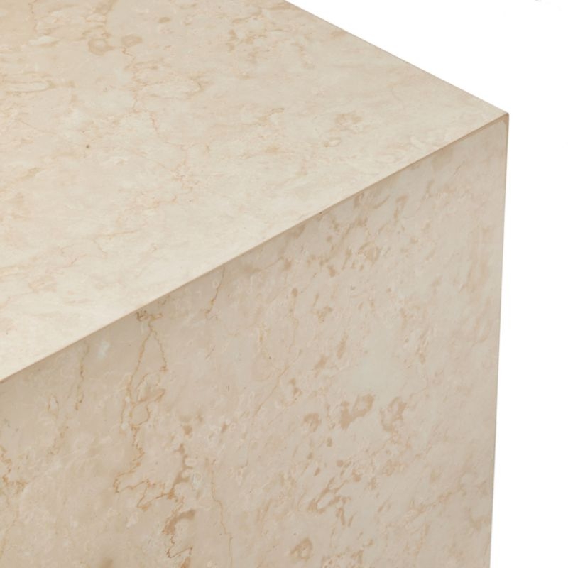 Athens Marble Outdoor End Table - Image 5