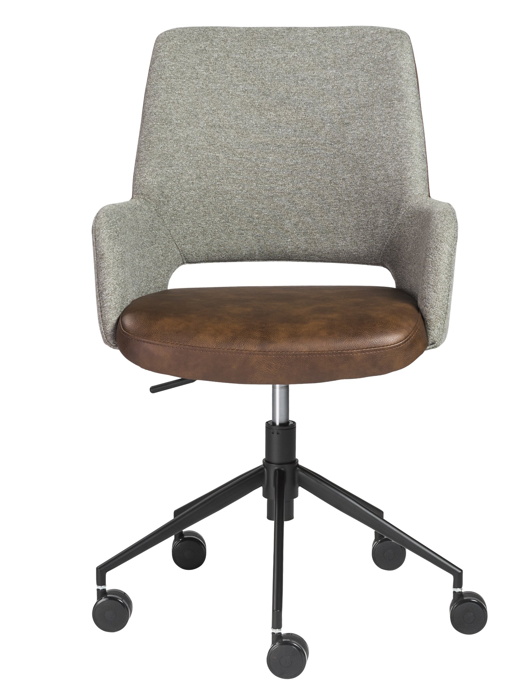 Randy Office Chair, Gray and Brown - Image 5