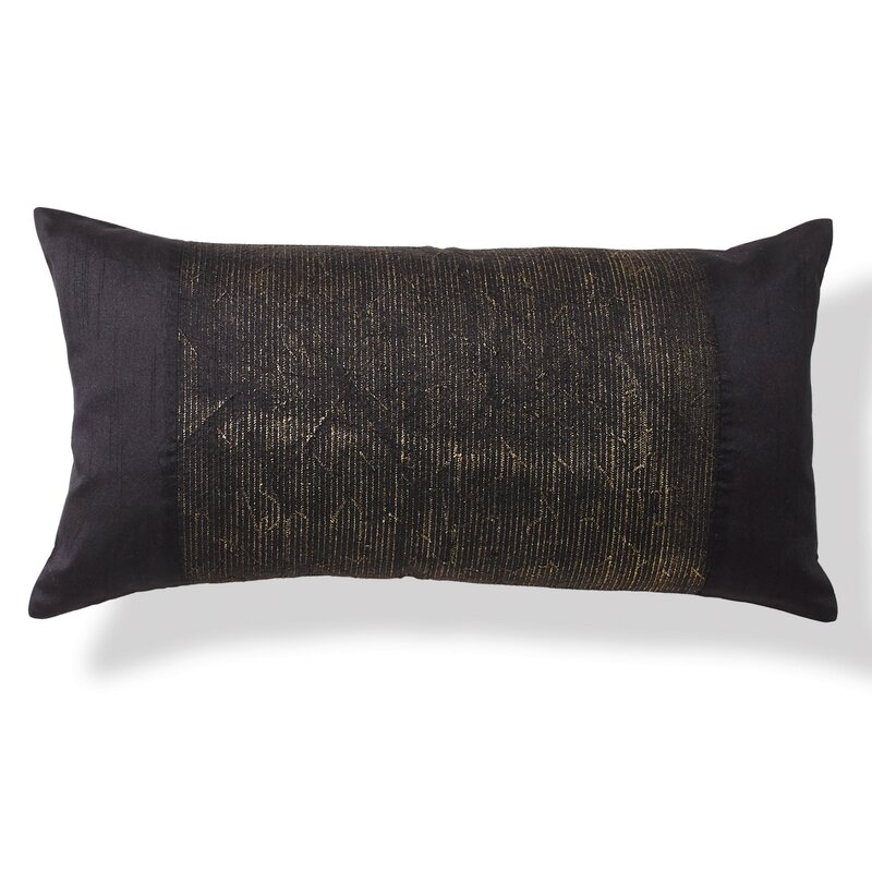 Donna Karan Black Onyx Lumbar Pillow - Image 0