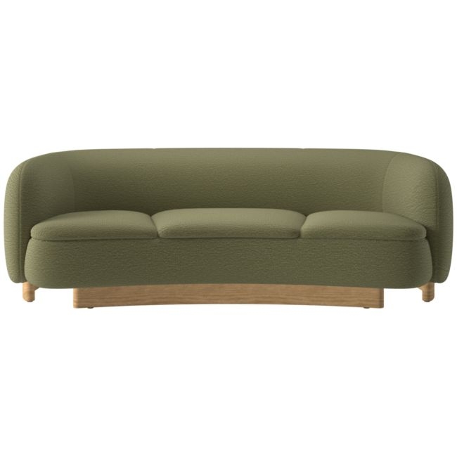 Muir 90" Curved Sofa Coverlet Hunter - Image 0