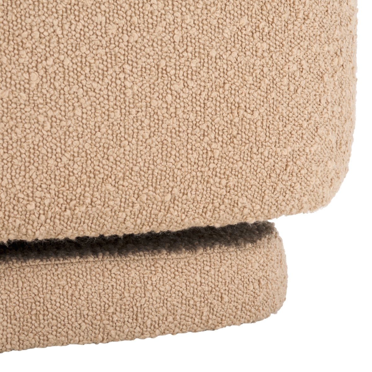 Bianka Boucle Swivel Chair - Oatmeal - Image 3
