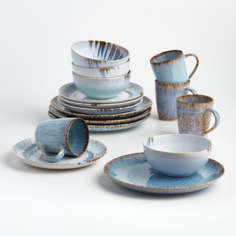 Julo Blue Salad Plates, Set of 8 - Image 6