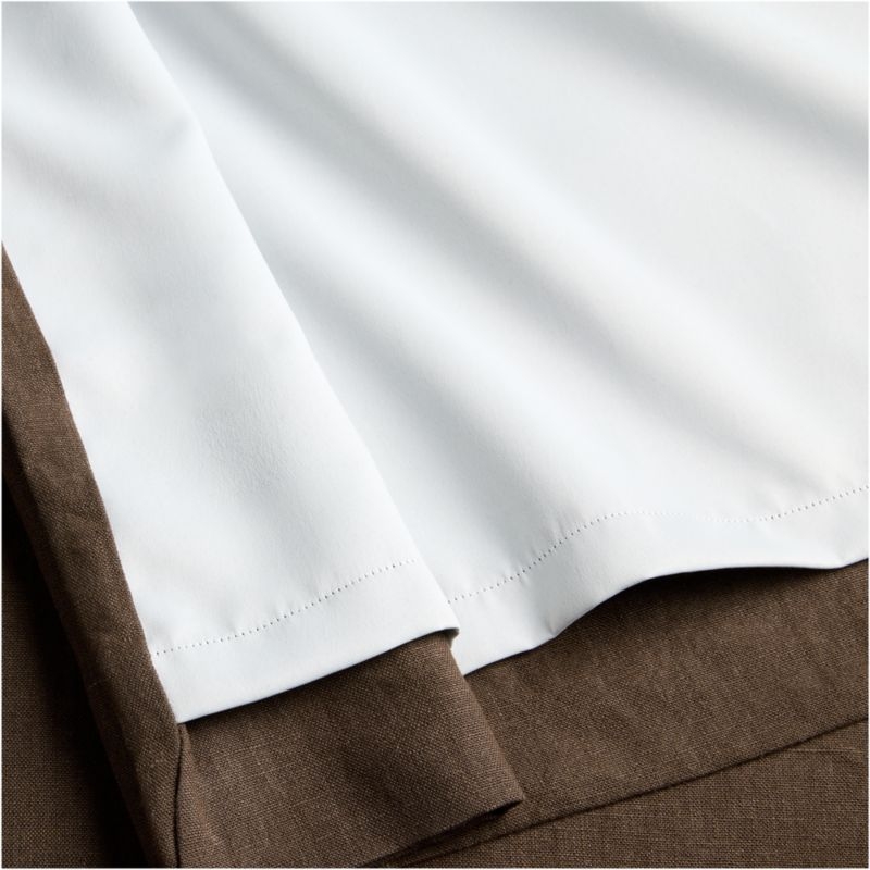 Deep Brown EUROPEAN FLAX ™-Certified Linen Blackout Window Curtain Panel 52"x96" - Image 3