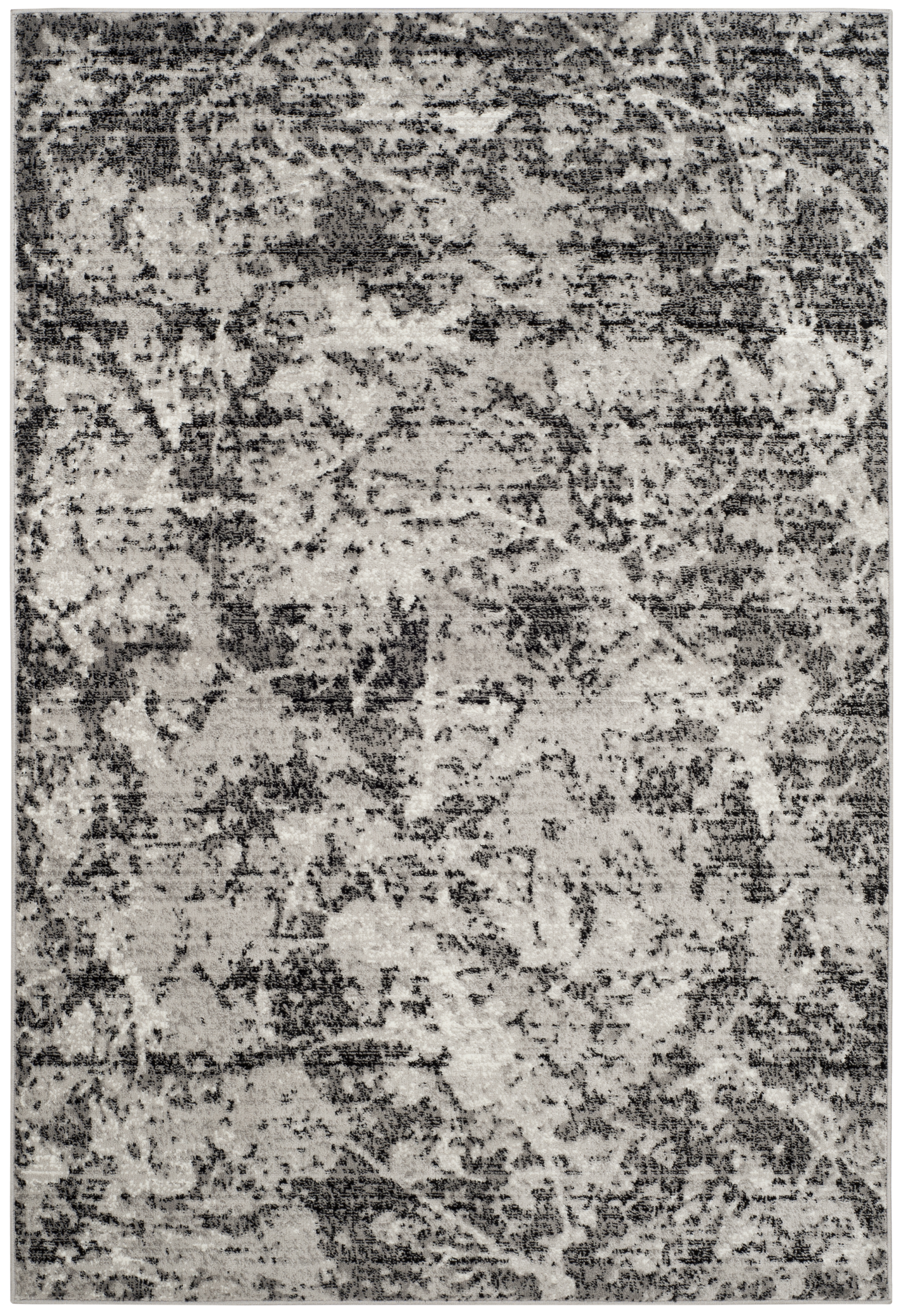 Arlo Home Woven Area Rug, SKY186L, Charcoal/Ivory,  9' X 12' - Image 1