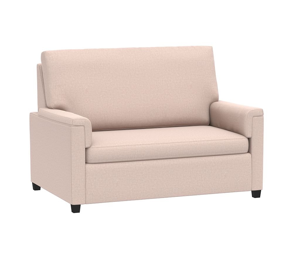 Dream Sleeper Chair, Distressed Velvet, Rose - Image 0