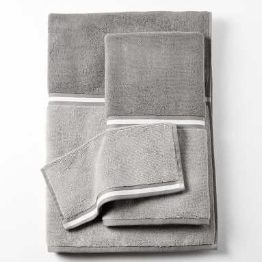 Two Toned Towel, Wash, Classic Navy - Image 1