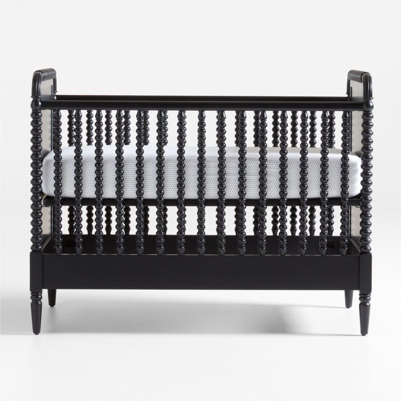 Jenny Lind Black Wood Spindle Convertible Baby Crib - Image 2